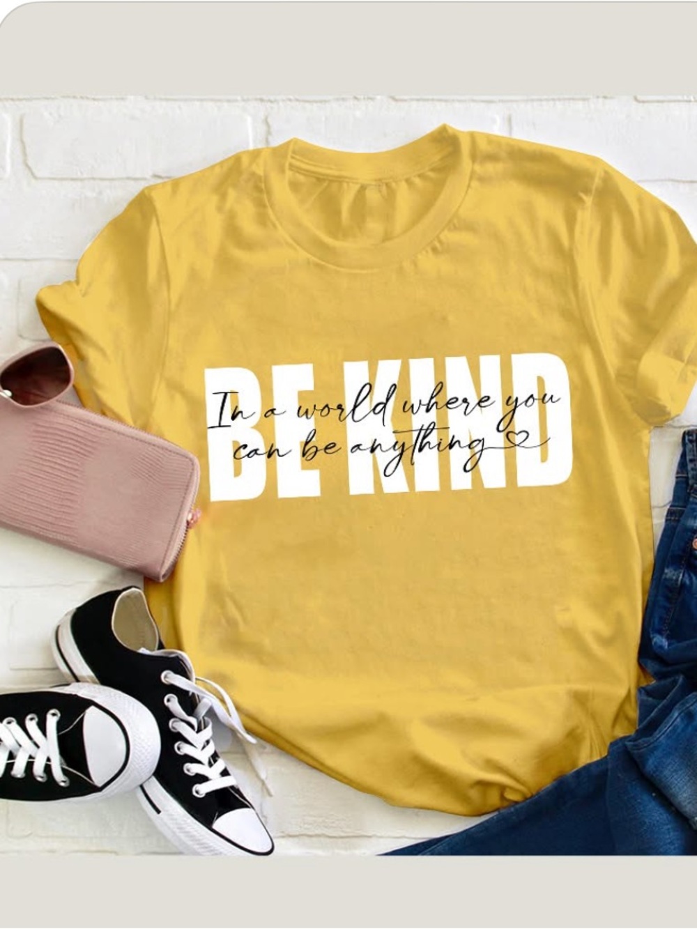 Be Kind Mustard Unisex TShirt
